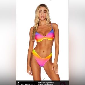 Beach Riot Camilla Top and Vanessa bottom in Hyper Ocean Sunset